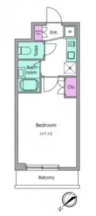 レジディア行徳【2階】の間取り