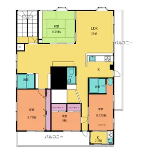 プラザアンシャンテ【4階】の間取り