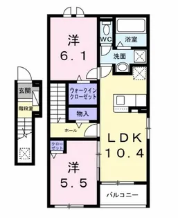 ファインブルク・K II【2階】の間取り