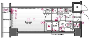 ガラ シティ横浜西口【10階】の間取り