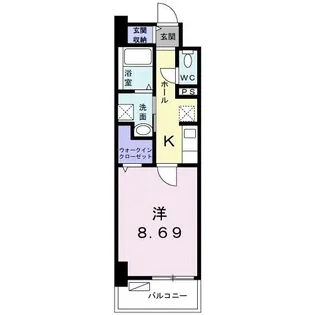 クラール上福岡【6階】の間取り