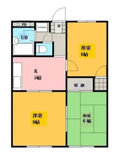 RICHウエストフィールド【1階】の間取り