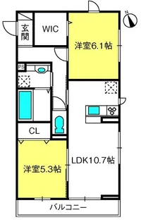 アクア【3階】の間取り