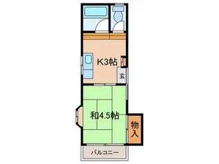 ヘブンリー高野【2階】の間取り