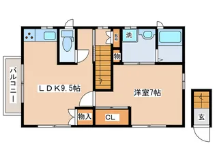 カーサボニータ【2階】の間取り