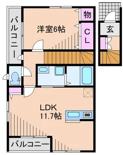 Confort【2階】の間取り