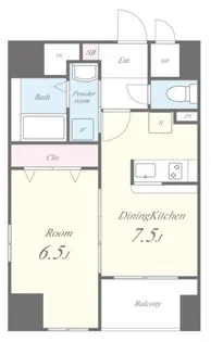 ペイサージュ文京【2階】の間取り