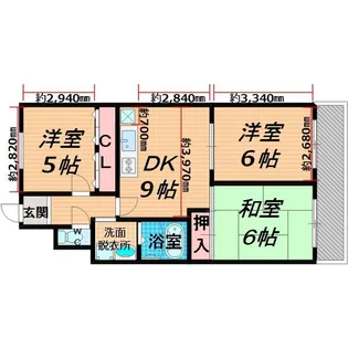 シャトーレイクルイーズ【4階】の間取り