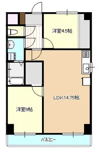 パレスプラザエノモト【2階】の間取り