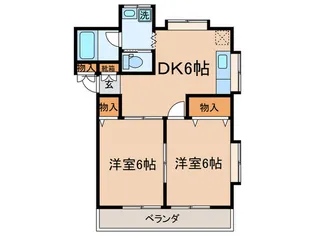 クレールメゾン岡本【1階】の間取り