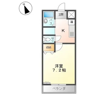 クレッセント【2階】の間取り