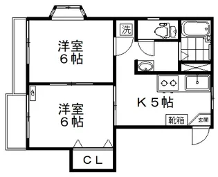 メゾンスクエア【2階】の間取り