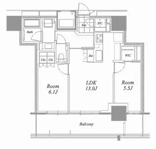 グランドメゾンThe池下ガーデンタワー【10階】の間取り