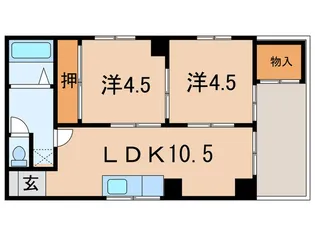 吉田マンション【1階】の間取り