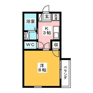 ホーメスト御器所【4階】の間取り