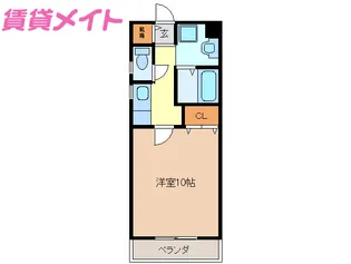 亀山マンションB棟【2階】の間取り