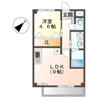 コート・ブリィス長津田【1階】の間取り