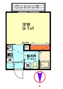 マ・ピエス西生田4【1階】の間取り