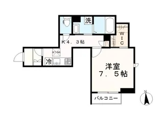 クレールコート【1階】の間取り