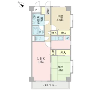 アクシス【2階】の間取り