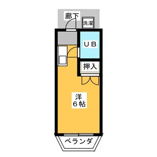 コーポユニ【1階】の間取り