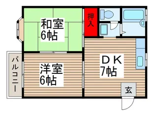 メゾンア-ベインII【2階】の間取り