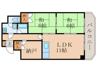 ル・サフィール五条【5階】の間取り
