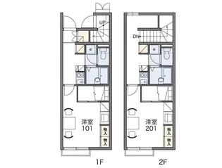 ポラール五番館【1階】の間取り