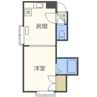 第22森宅建マンション【3階】の間取り