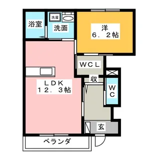 アレグラールN II【1階】の間取り