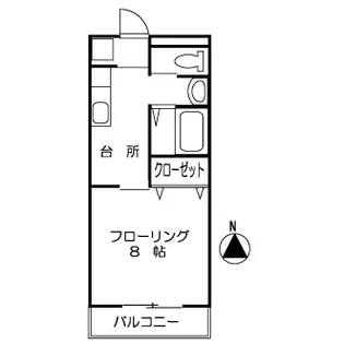 サープラス堀金【1階】の間取り