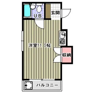 ハイツ熊谷【3階】の間取り