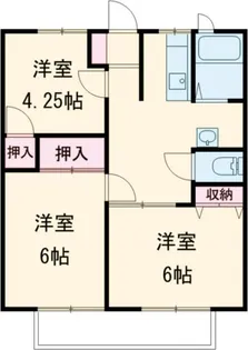 宇高前パナハイツ【2階】の間取り