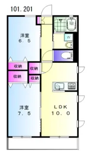 コンフォール南台【1階】の間取り