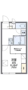レオパレス氷室【2階】の間取り