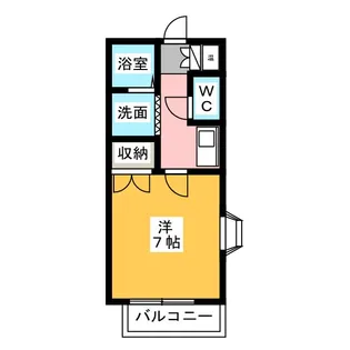 コーポ服部【2階】の間取り
