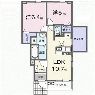 ポルトII【1階】の間取り