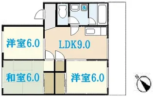 カルチェ川内【1階】の間取り