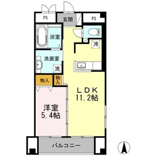 サングレース【3階】の間取り