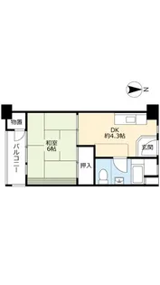 UR鷺洲【7階】の間取り