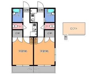 サンパレス東浦【1階】の間取り