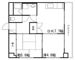 マジェスティコート東雲町【5階】の間取り