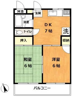 ガーデンハイム相澤【2階】の間取り
