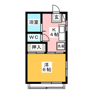 ハイツエメロード【2階】の間取り