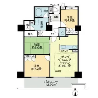 岐阜シティタワー43【19階】の間取り