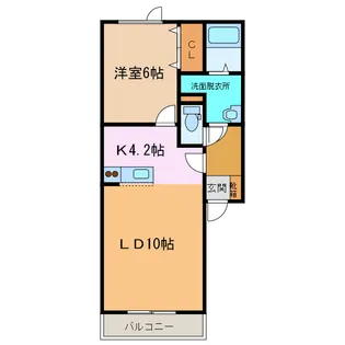 EstansiaI(エスタンシアI)【1階】の間取り