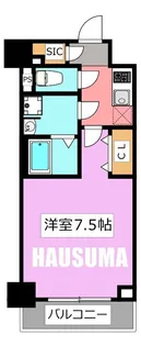 グランカミーユ江北【4階】の間取り