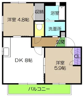 ダイヤメゾンA棟【2階】の間取り