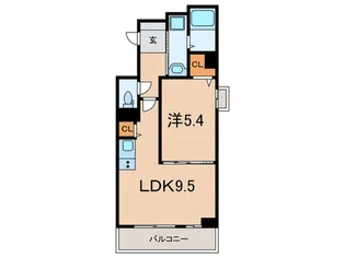 クラシェス深江【5階】の間取り