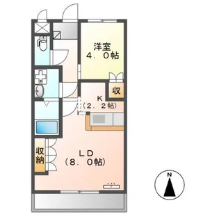 サンタプレイス【2階】の間取り